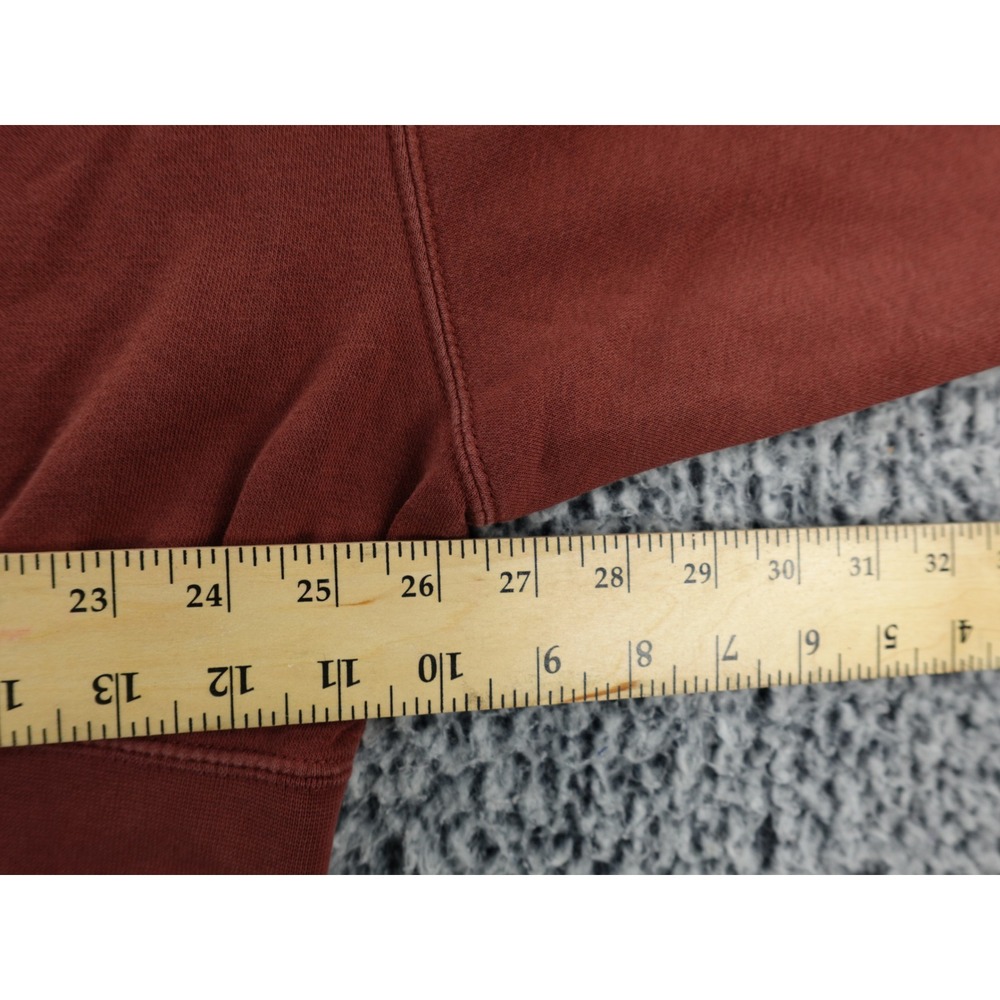 Nike Women Reddish Brown Cropped Sweatshirt Crewneck Long Sleeve Size‎ S - Picture 5 of 9